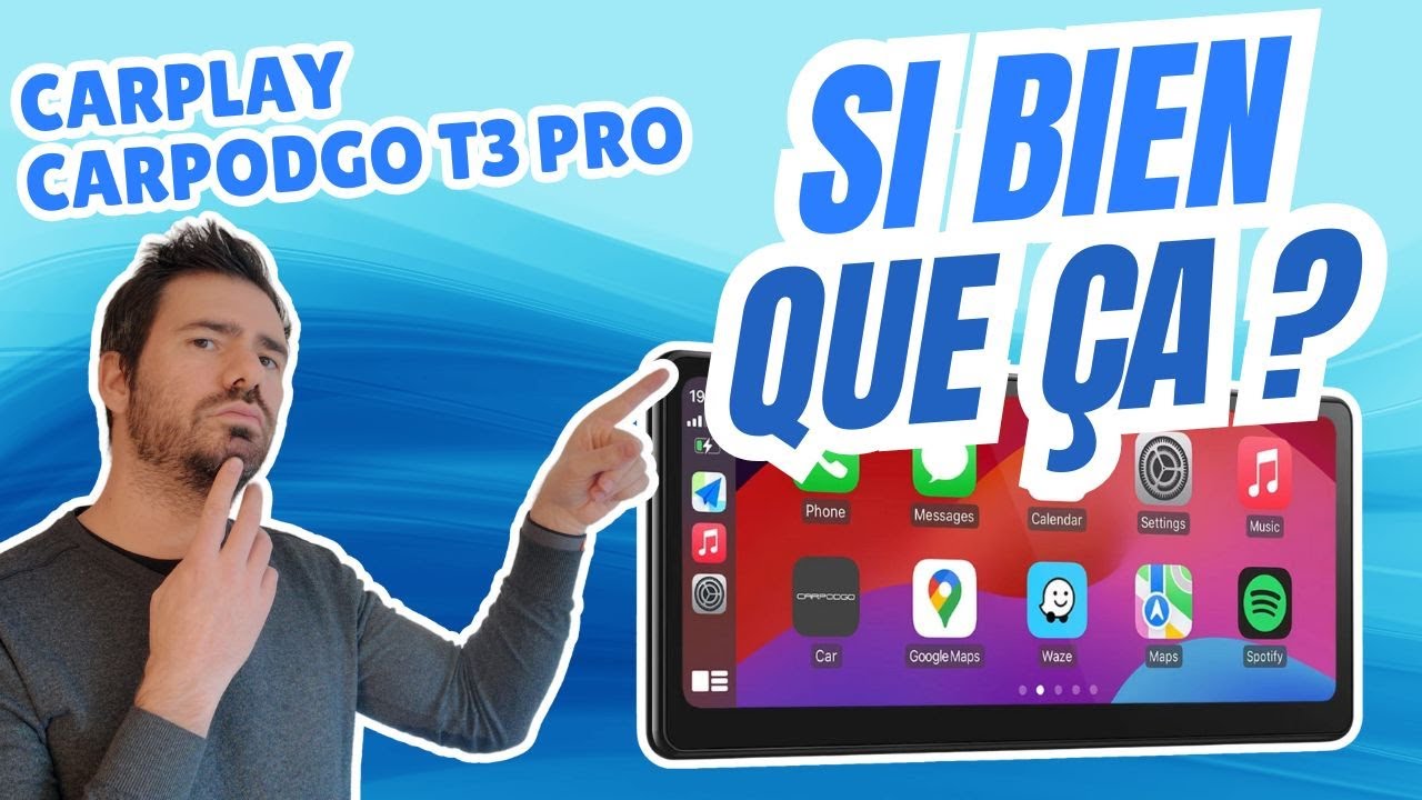 Carpodgo T3 Pro : 60FPS = Meilleur écran Carplay / Android Auto ? On le teste !