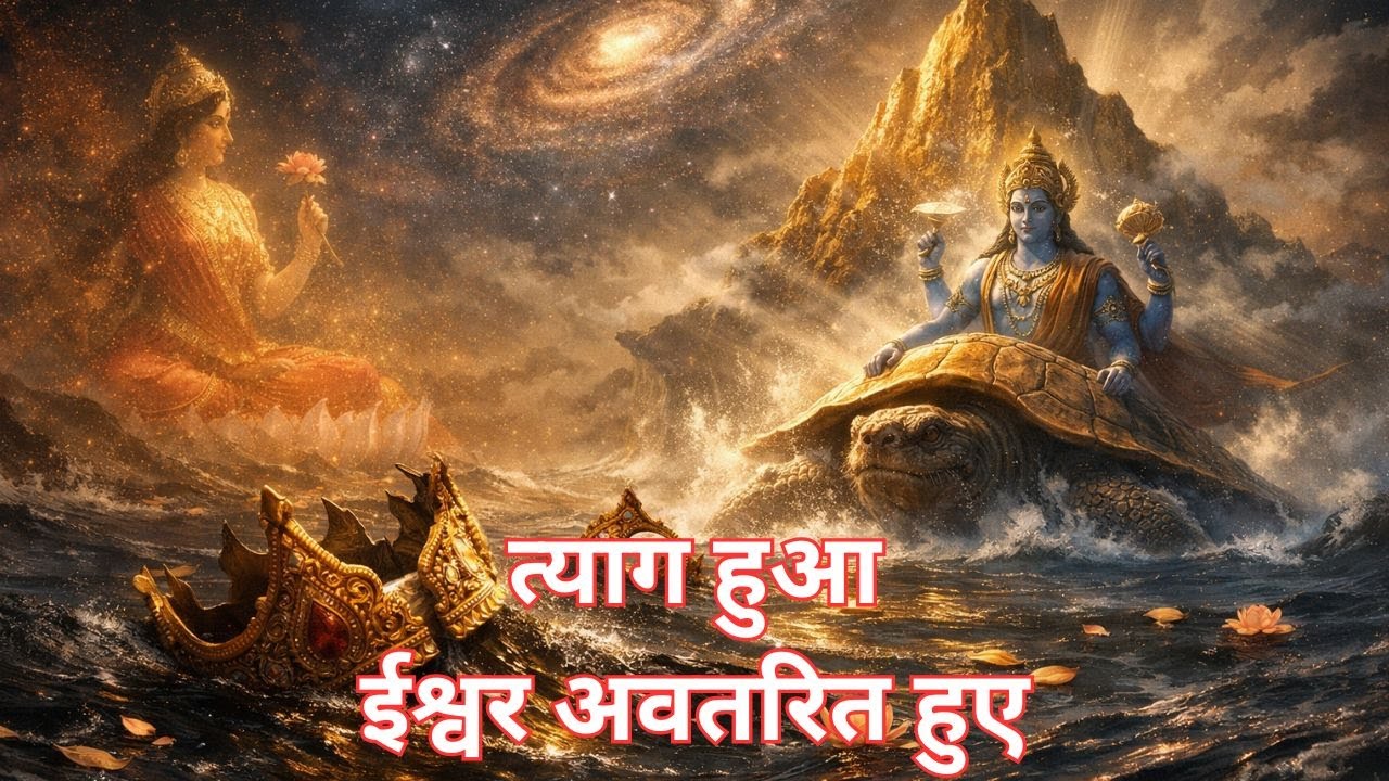 कुर्म अवतार की कथा | अहंकार से पतन और त्याग से ईश्वर का अवतार | Samudra Manthan#hindustories