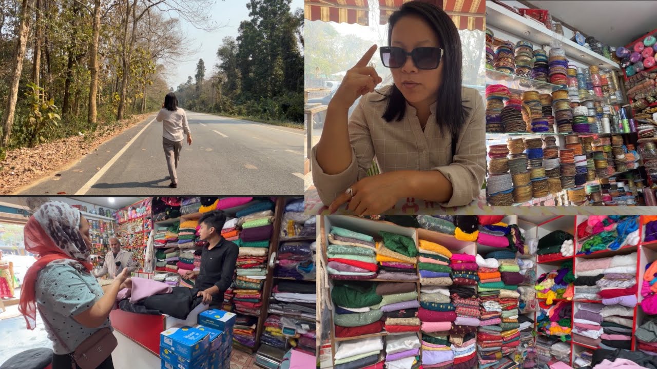Dress Material shopping for my friend || a day in my life.