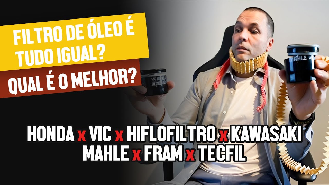 Qual É O Melhor Filtro de Óleo para Moto? - Honda, Vic, Fram, Hiflofiltro, Kawasaki, Mahle, Tecfil.