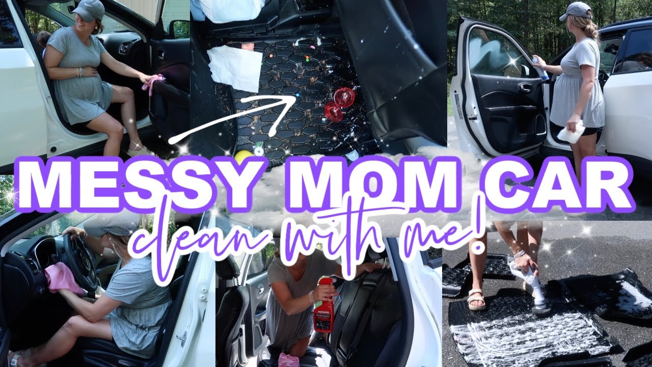 2024 MESSY MOM CAR CLEAN WITH ME | DISASTER CLEAN | EXTREME CLEANING MOTIVATION | Lauren Yarbrough