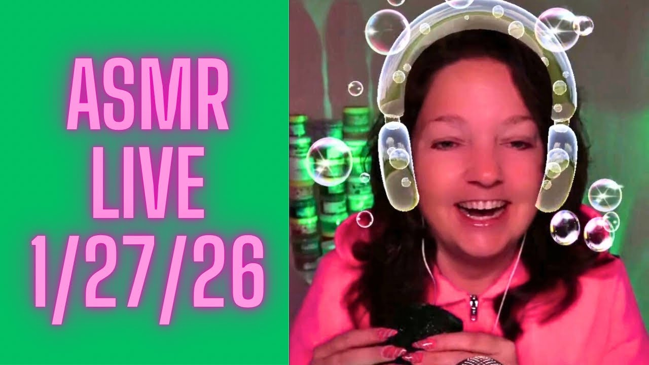Tingly & Bubblistic ASMR Live Replay for Sleep. Multi Trigger, Whispering + Music. Enjoy! 💚
