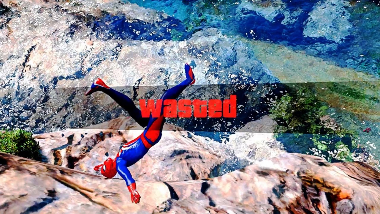 GTA 5 Funny Wasted SPIDERMAN Flooded Los Santos #52 (Funny Moments)