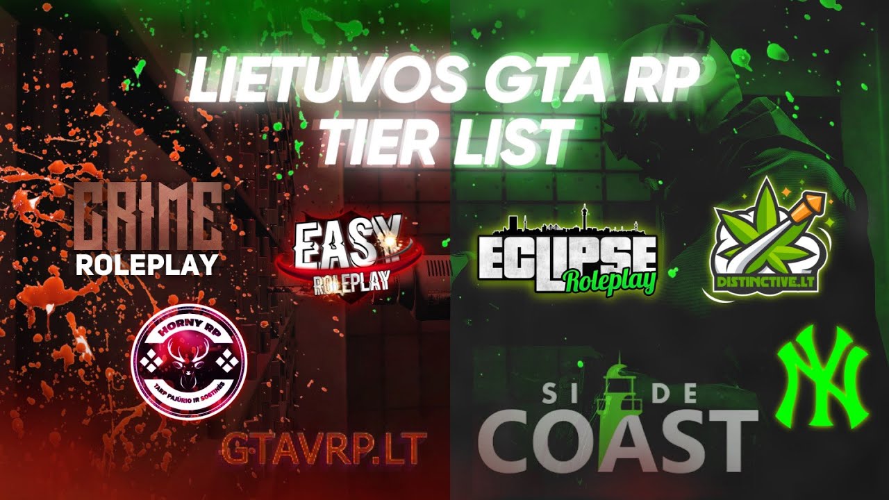LIETUVOS GTA RP SERVERIŲ TIER LIST ╎ŠUDSERVIAI