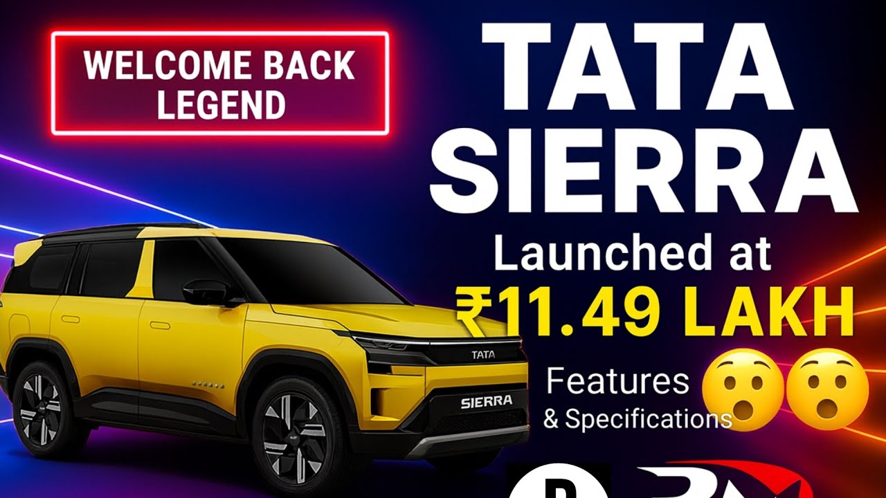 TATA SIERRA lunched in just 11.49 lakh 😱😱 | features and specifications | R M automotive 