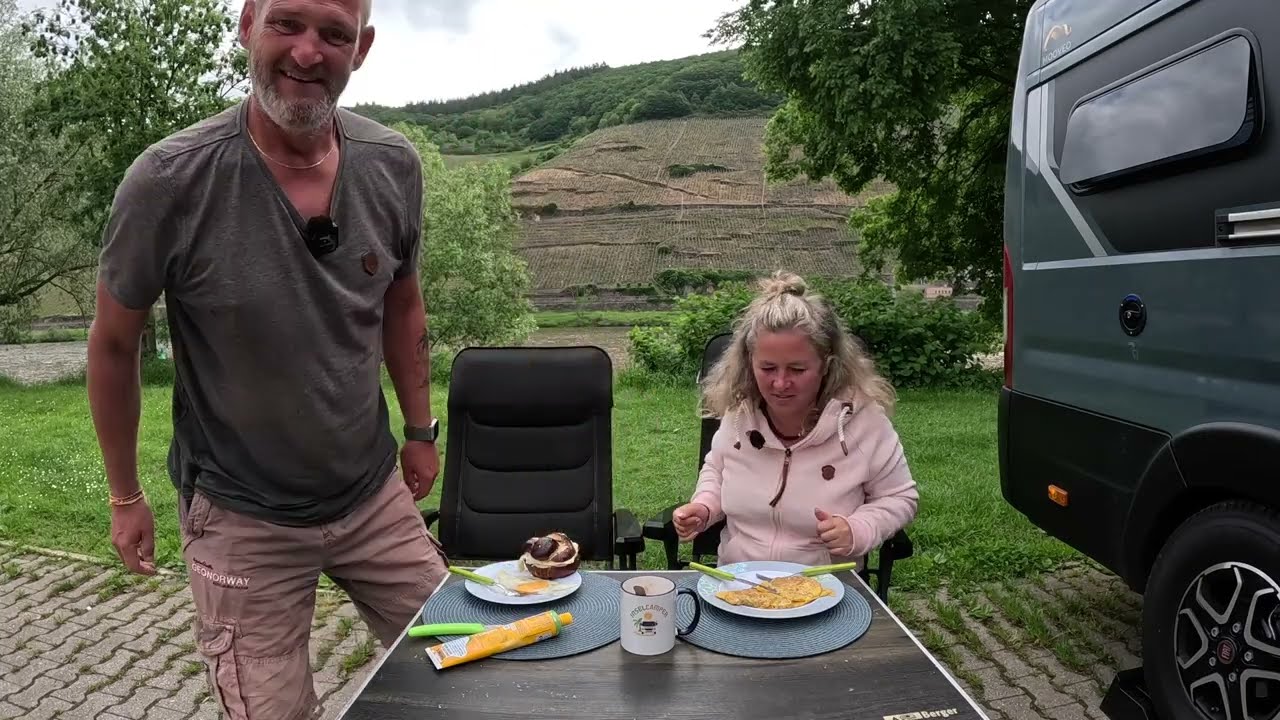 Camper Alltag an der Mosel 🍷 in Trittenheim zwischen Weinbergen - TopTipp 👍🏻
