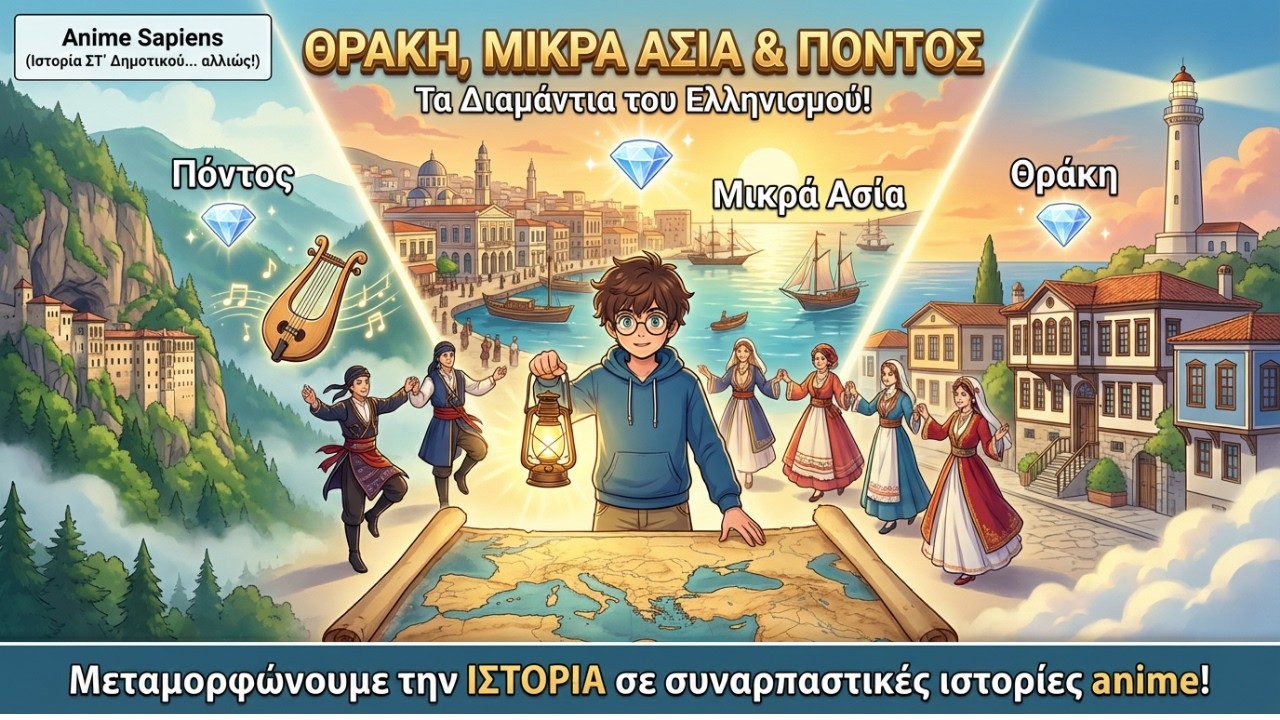 Θράκη, Μικρά Ασία & Πόντος: Τα Διαμάντια του Ελληνισμού!  (Ιστορία ΣΤ' Δημοτικού... αλλιώς!)
