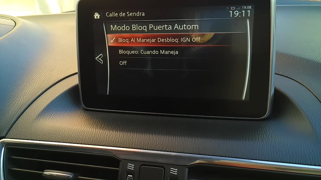MAZDA AUTO DOOR LOCK MODE MAZDA 3 6 CX-5