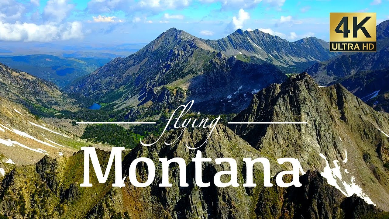 Montana By Drone - Mystic Lake, Hyalite Canyon, Glacier & More 4K Travel Footage