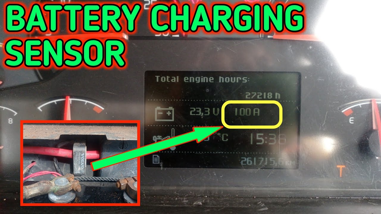 Troubleshooting Battery Charging Sensor on Volvo Truck FM 370 - Battery Current Sensor