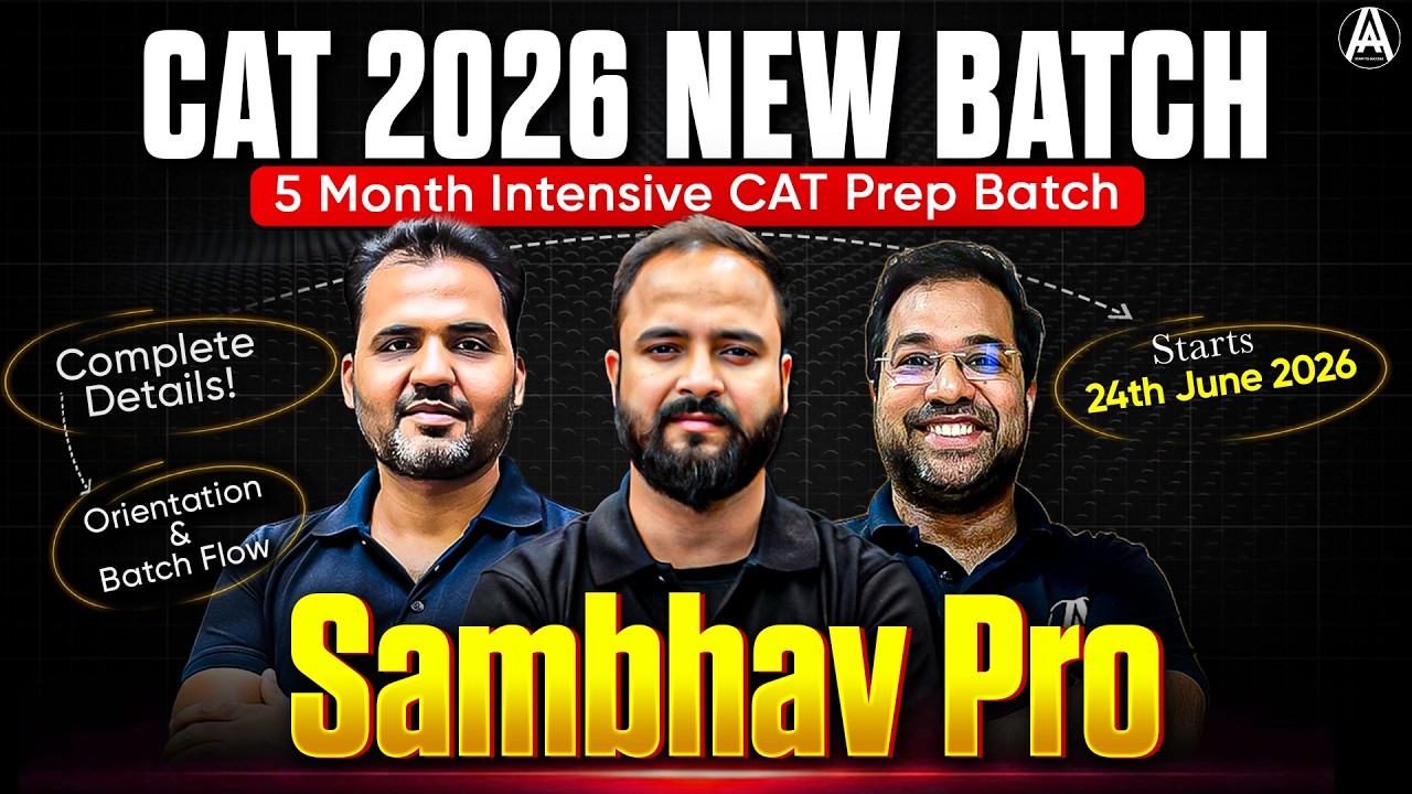 CAT 2026 Sambhav Pro Batch | Complete Course Details