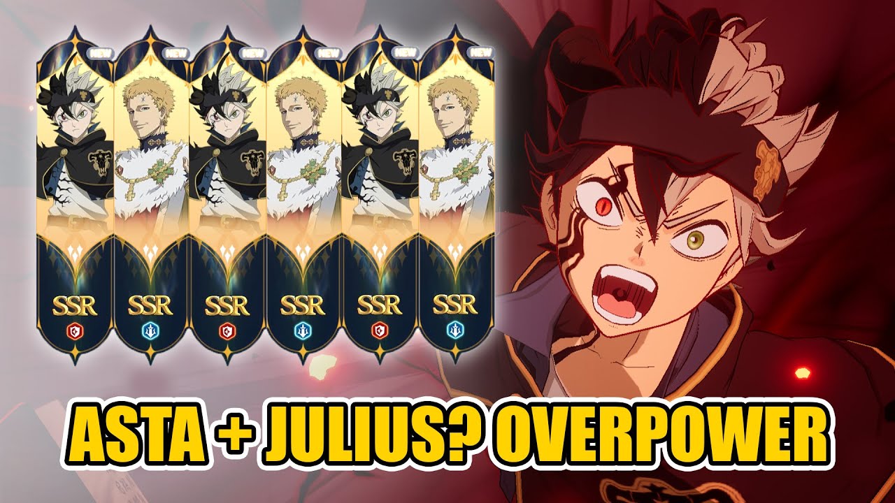 GACHA RATUSAN TICKET! ASTA DEMON + JULIUS NOVACHRONO | Black Clover Mobile
