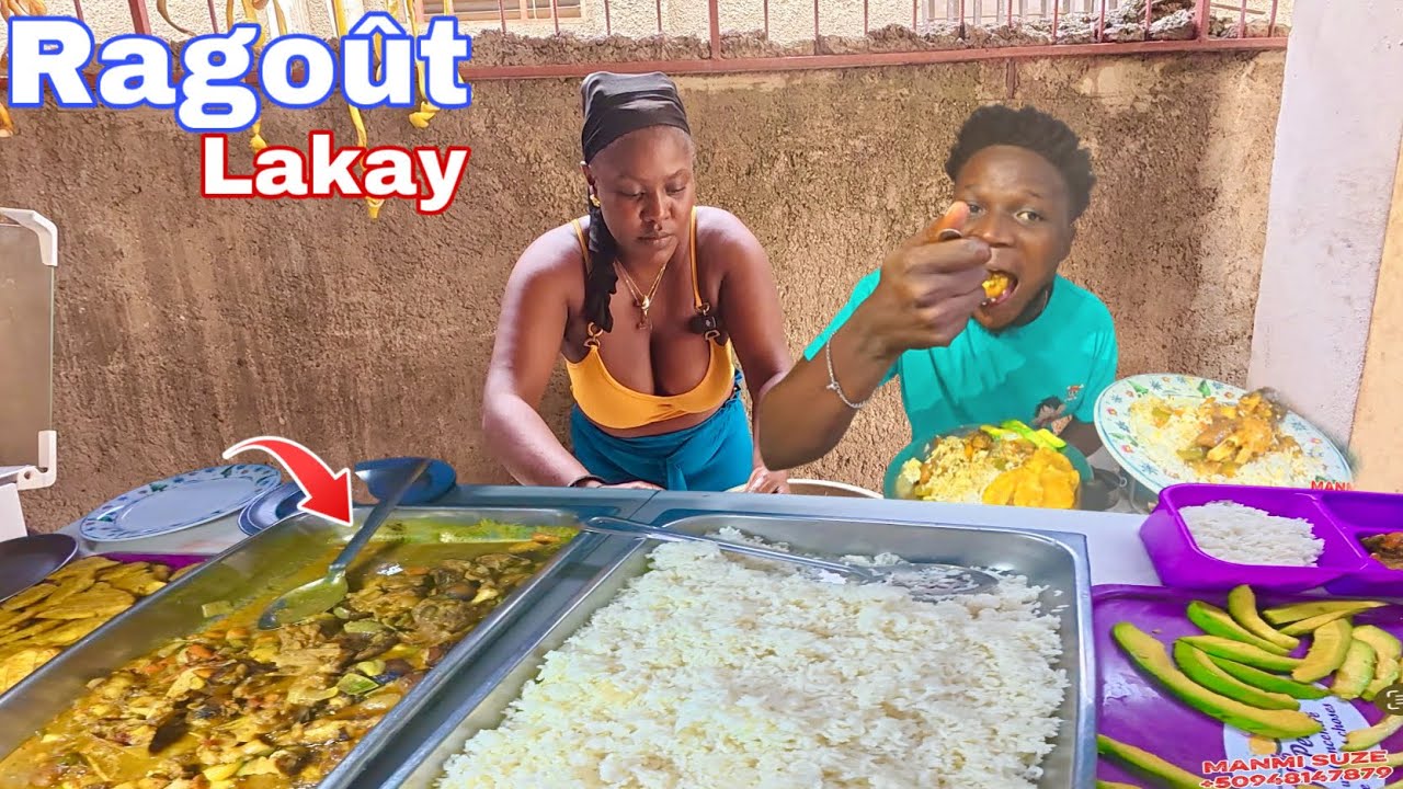 Nou prepare yon bon ragoût pye kochon avèk diri blan bannann peze | manje peyi 🇭🇹