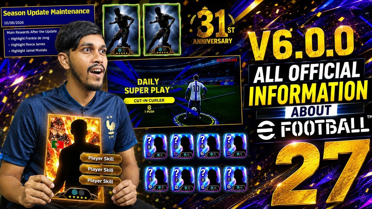 eFootball 27 v6.0.0: вся официальная информация 🔥