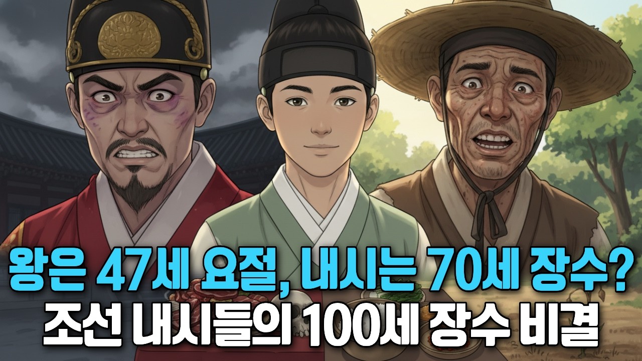 왕보다 20년 더 오래 산 내시들의 충격적 장수 비결! 82세 영조의 식단까지 지금 공개합니다 (역사가 증명한 건강 법칙)