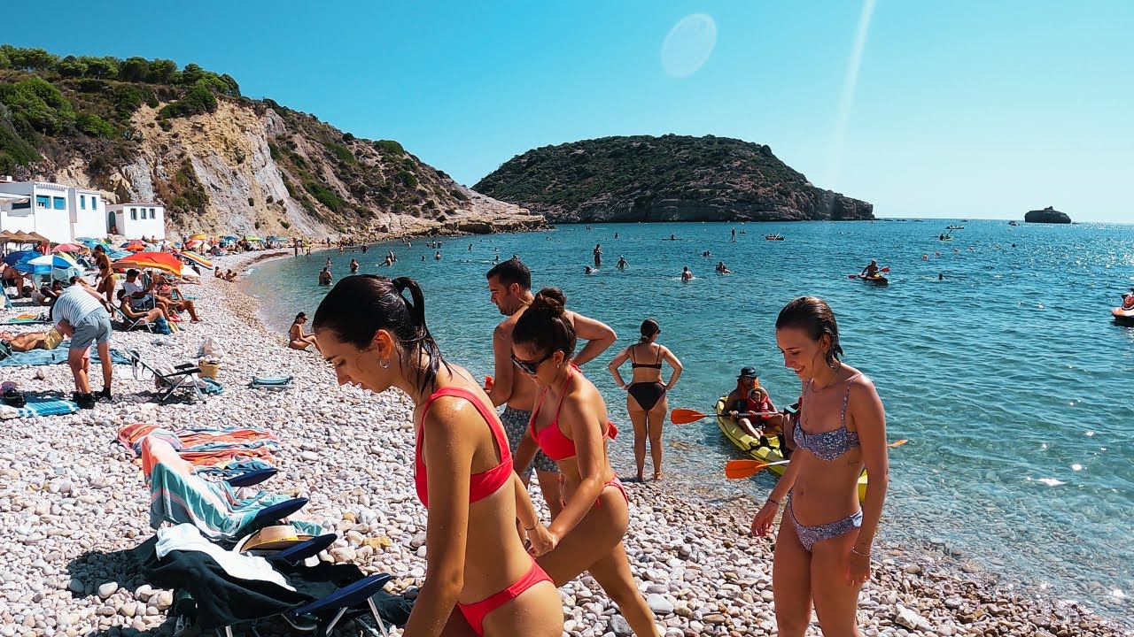 ☀️Javea SPAIN  -- Granadella BEACH 🌊  La BARRACA BEACH 🌊  2022  4K  VIEW  🎥 SPAIN BEACH WALK
