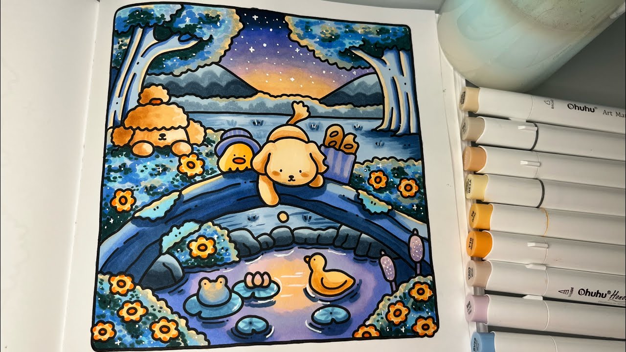 Cozy Cuties by Coco Wyo | Color With Me | Relaxing ASMR #adultcoloring #cocowyo #relaxingasmr 