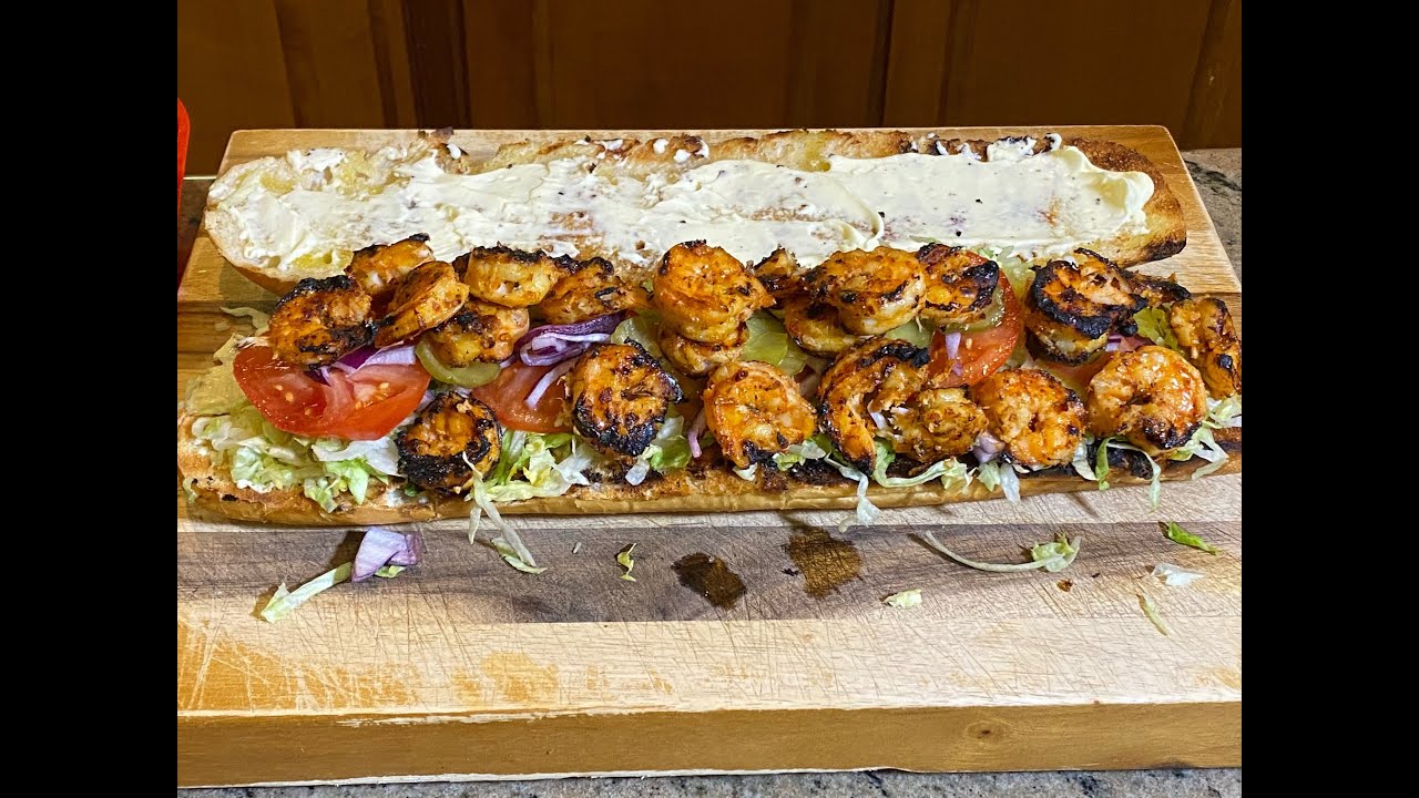 Grilled Shrimp Po Boy on the Weber Summit Charcoal Grill
