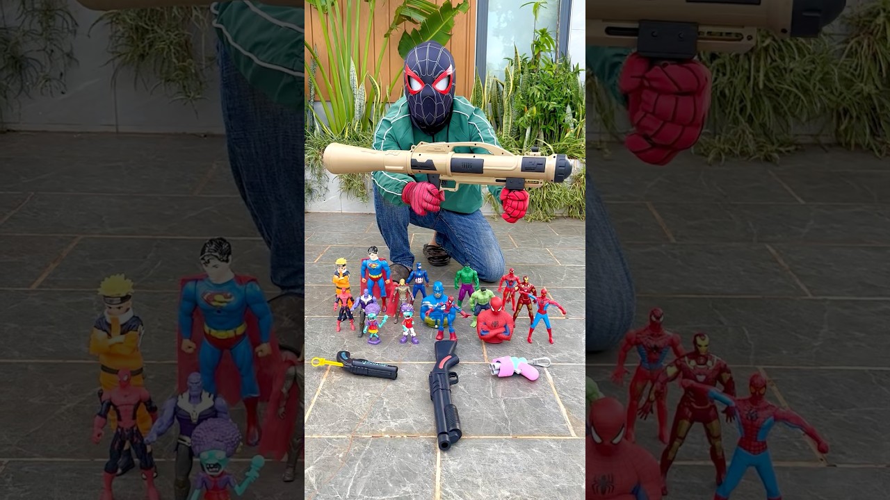 threes toys gun vs water gun unboxing & testing 💥