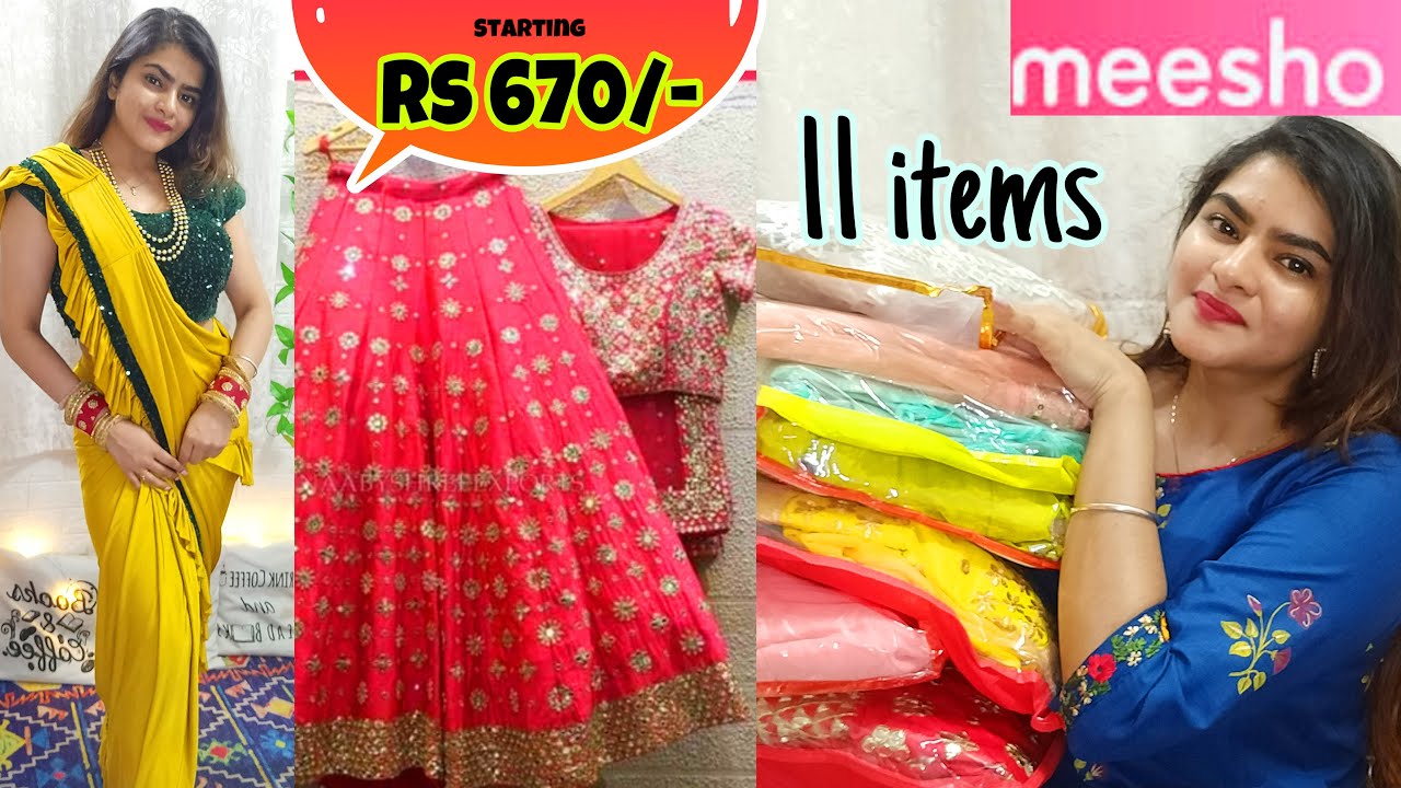 Meesho Lehengas/Readymade Sarees haul | Meesho lehenga haul | Meesho sarees haul | #Meesho