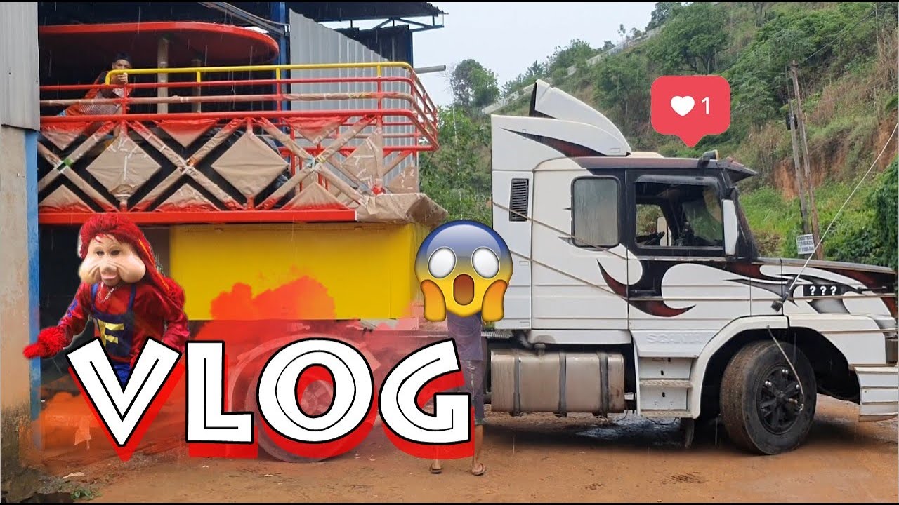 Vlog 5 CH - Pintura e manobras da carreta da alegria - Bastidores