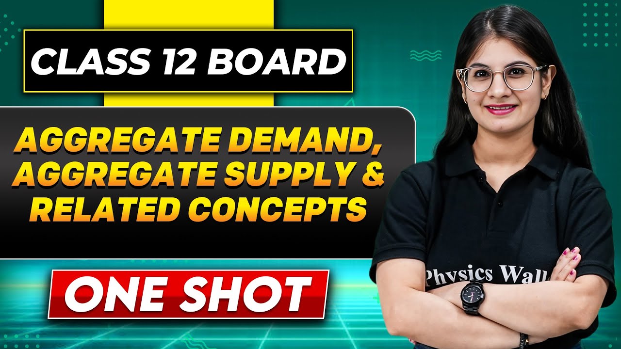 AGGREGATE DEMAND AGGREGATE SUPPLY AND RELATED CONCEPTS In One Shot | Class 12 Board | ECONOMICS