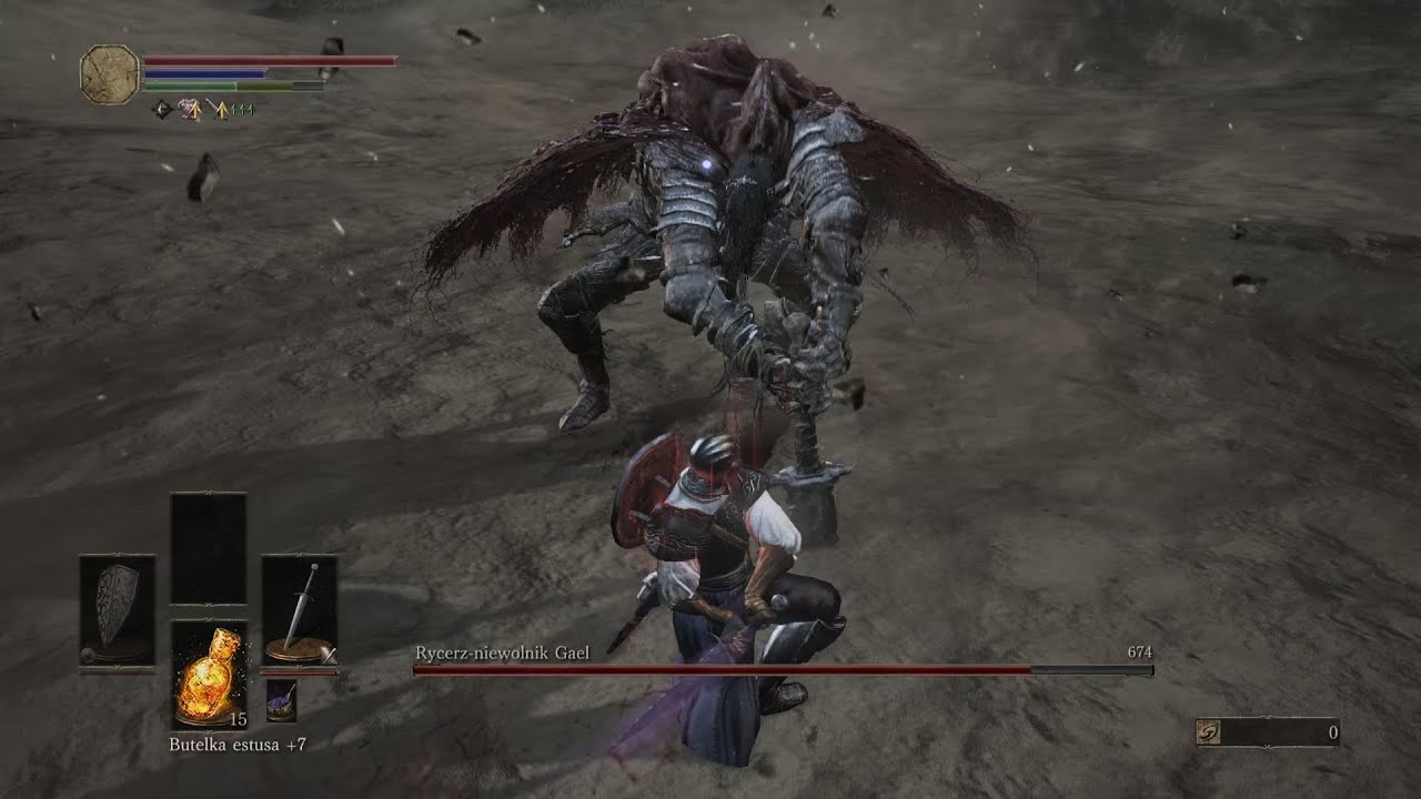 Dark Souls 3 | SL1 Slave Knight Gael (Broadsword)