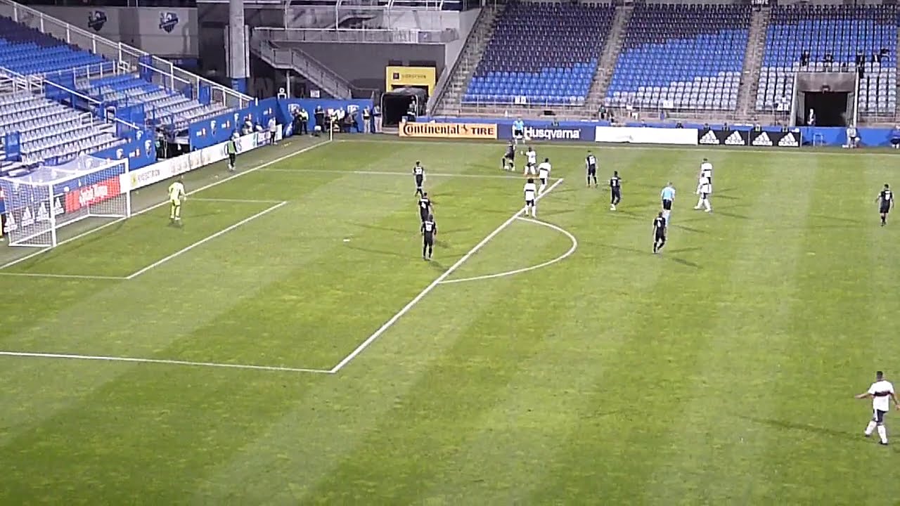 Lassi Lappalainen of the Montreal Impact scores vs. the Vancouver Whitecaps 8/25/20