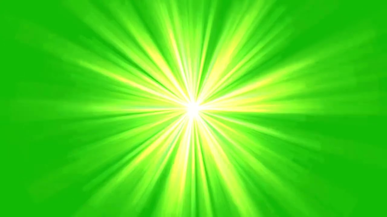 Green Screen Light Rays Video