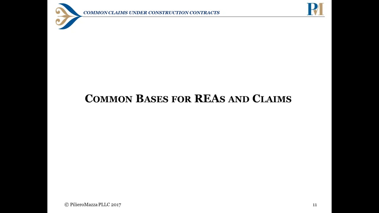 Common Claims Under Construction Contracts