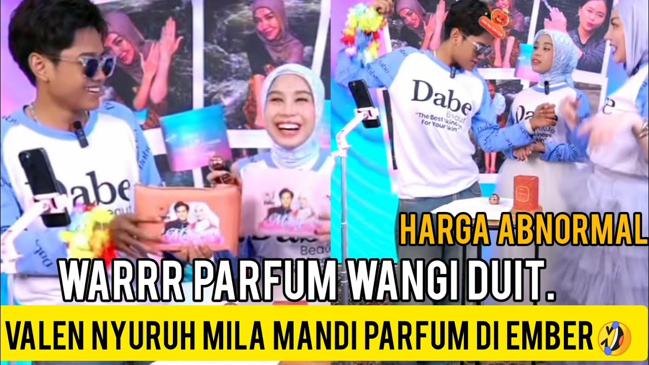 VALEN & MILA JUALAN PARFUM DIKASIH CHALLENGE OLEH BELLA SHOPIE. VALEN PERAGAIN CARA PAKE PARFUM😂