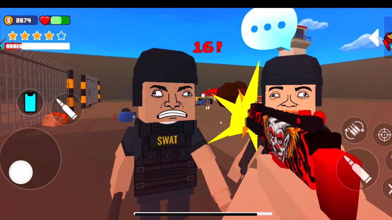 Let’s play gangs wars city: pixel shooter || GameWalkthrough| 2025 mobile rp new update | dress gun