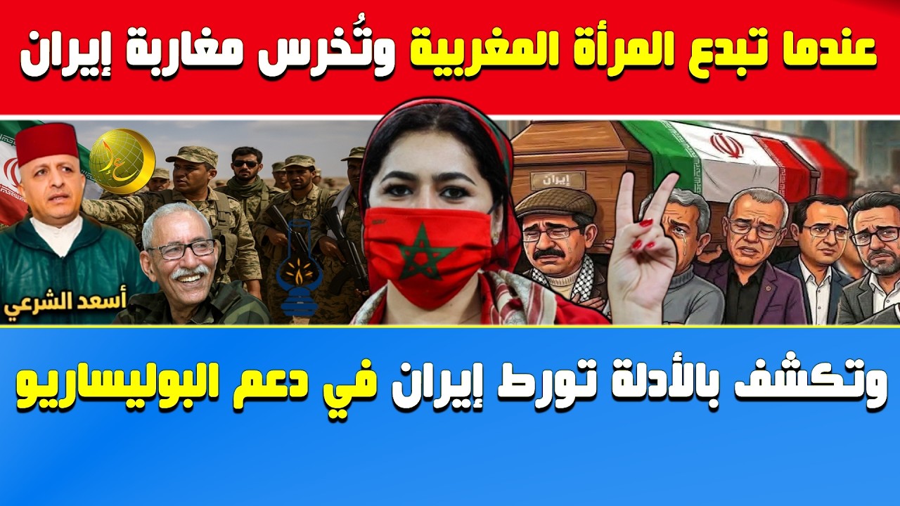 أسعد الشرعي🔥عندما تبدع المرأة المغربية وتُخرس مغاربة إيران وتكشف تورطها بالأدلة في دعم البوليساريو