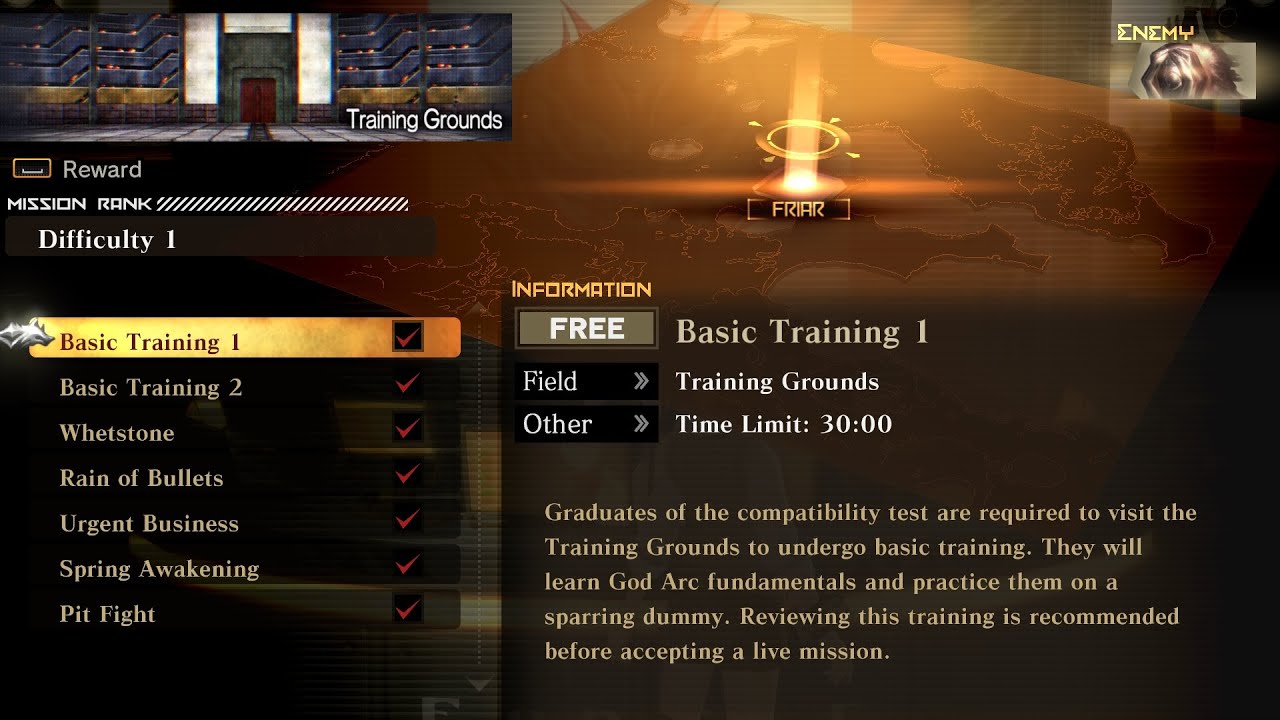 |Beginners| God Eater 2 Rage Burst - Basic Training 1 (Difficulty 1) (PC)