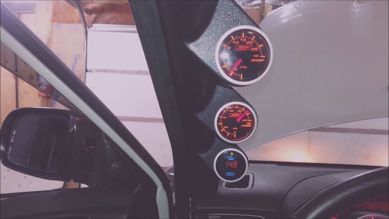WRX gauges triple pillar pod install