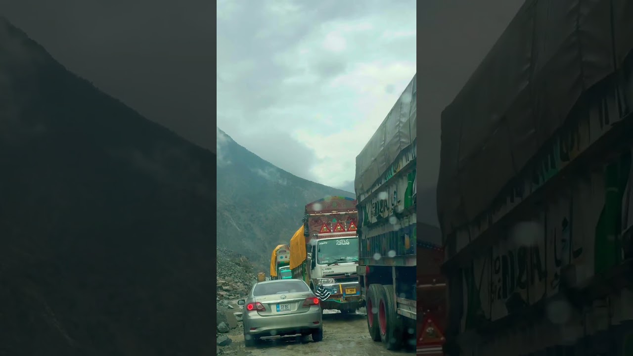 Rainy Weather kohistan  Diamar Road #travel #pakistan #nature