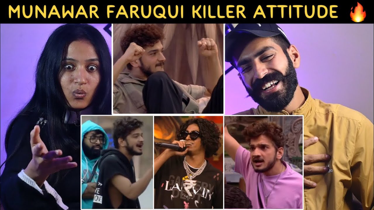 Reaction On : Munawar Faruqui Killer Attitude Moments 🔥 | Munawar Faruqui Bigg Boss Reaction