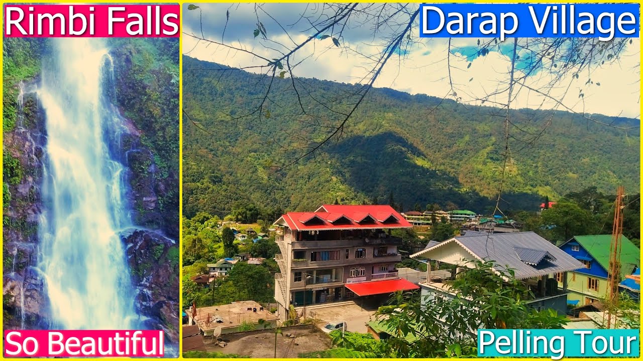 Rimbi জলপ্রপাত ও Darap গ্রামের পরিবেশ দেখুন👌|| Pelling Rimbi Waterfalls + Darap Village❤️