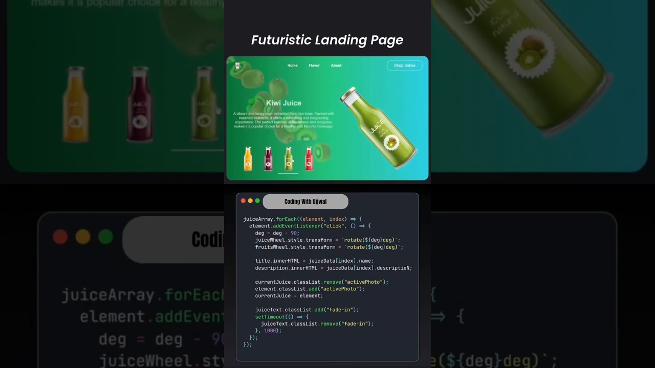 Build a Stunning Landing Page with HTML, CSS & JavaScript