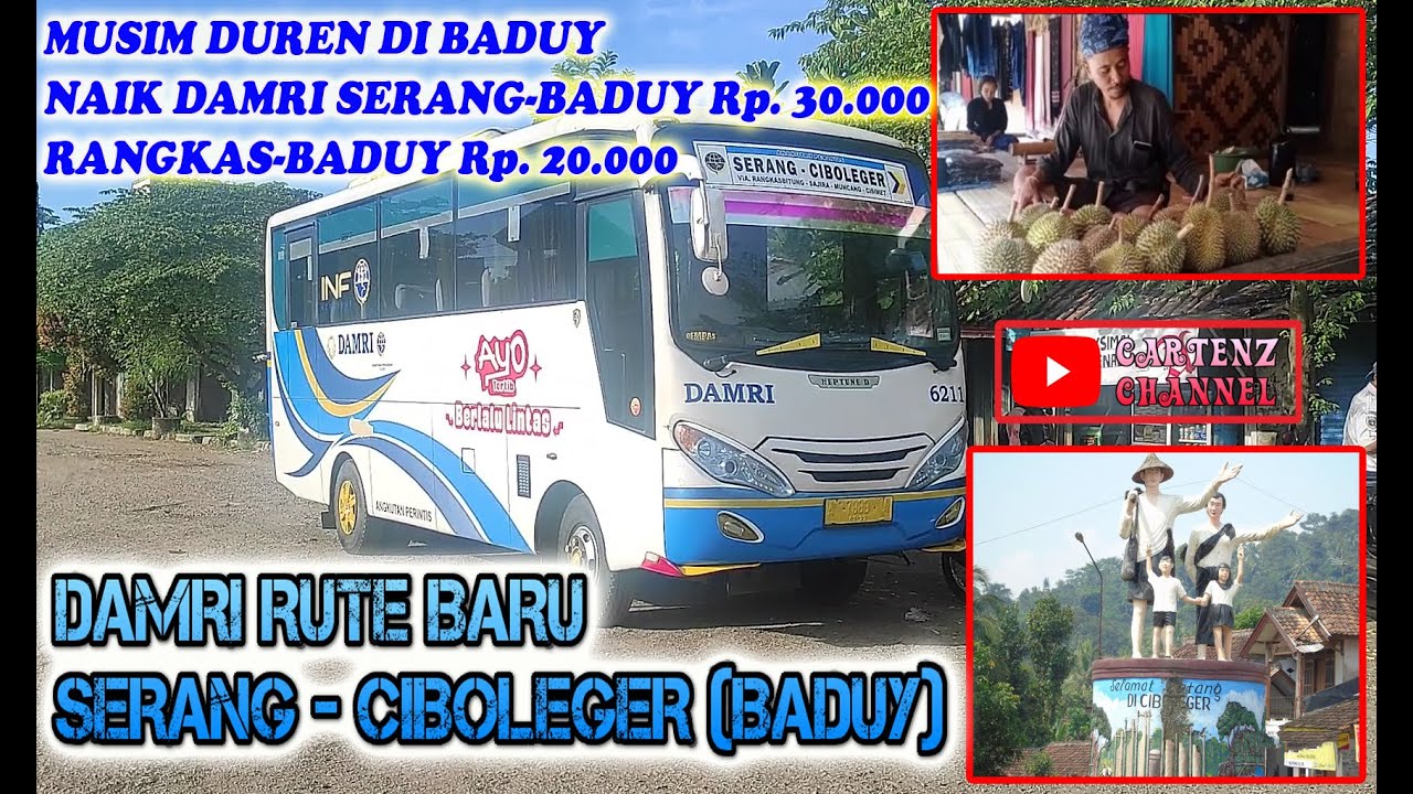 ke BADUY naik DAMRI| RUTE BARU SERANG - CIBOLEGER (BADUY), cuma  Rp. 30.000