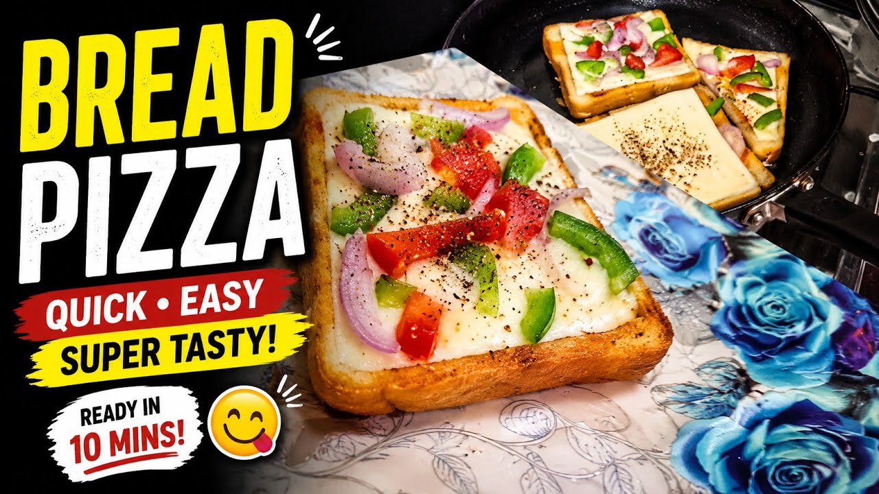 Bread pizza @user.Alisha 