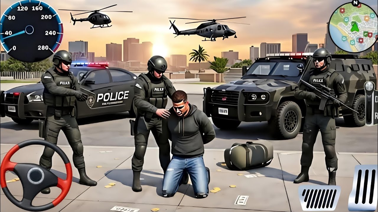 👮🏻‍♂️Police Car Chase Simulator 3D Game - 🚨Real Cop Cars Driving Simulator 2026 - Android GamePlay