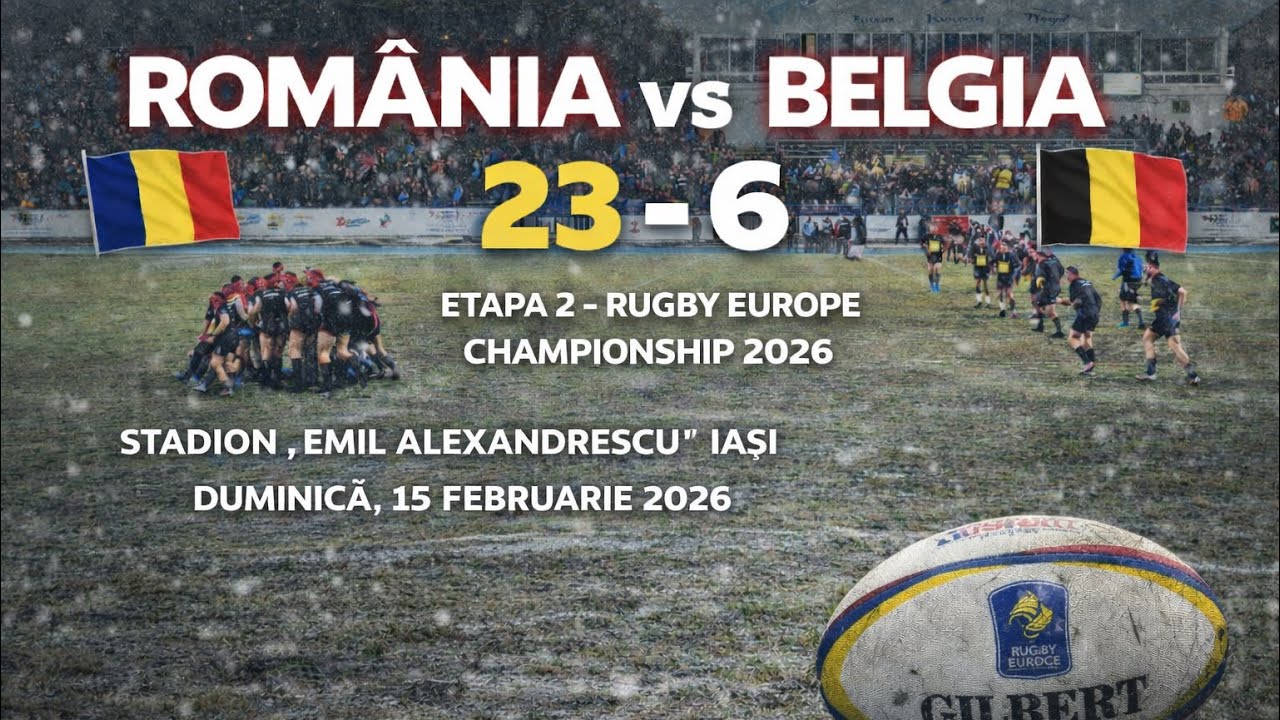 🏉 România – Belgia 23-6 🇷🇴
