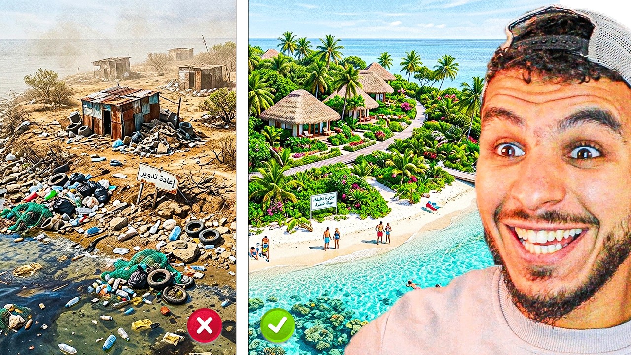 اخذت جزيرة معفنة من عمي وبديت احولها لاجمل جزيرة بالعالم 🔥 !! Restore Your Island