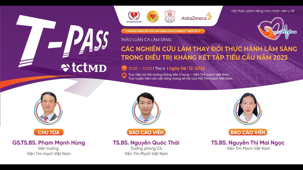 Các nghiên cứu làm thay đổi thực hành lâm sàng trong điều trị kháng kết tập tiểu cầu năm 2023