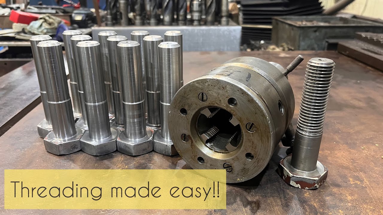 Fitted bolts for the STEAM ENGINE restoration!! Using the threading head.