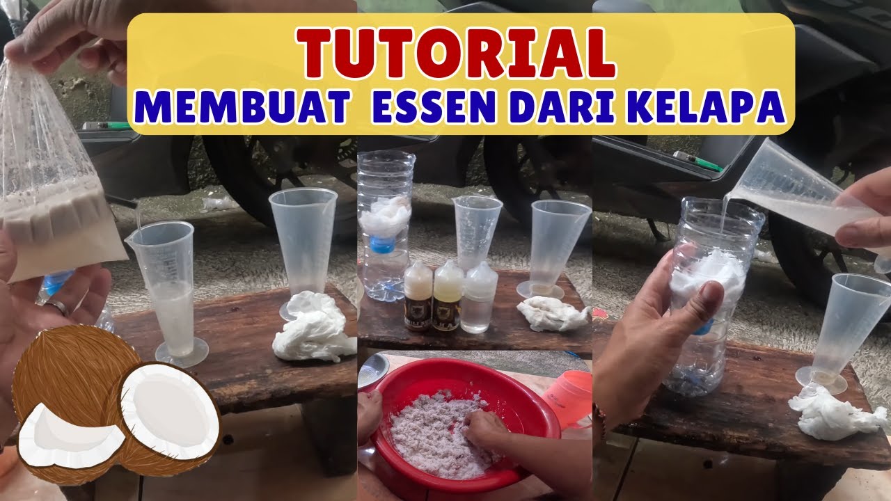 Full Proses Pembutan Essen dari Kelapa | Essen Mancing