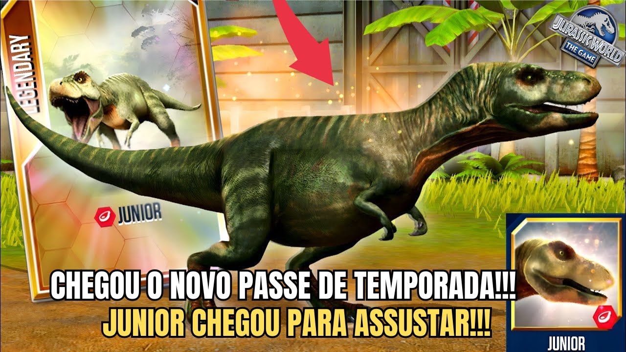 CHEGOU O NOVO PASSE DO JUNIOR!!! - Jurassic World The Game