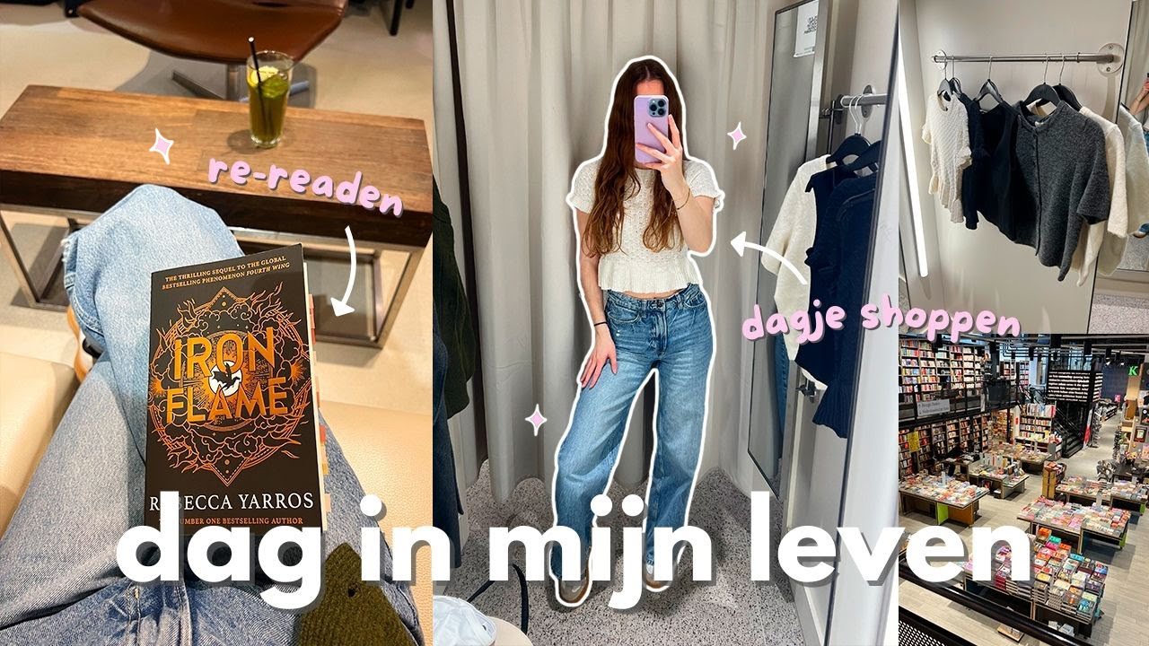 Dagvlog ⭐️ shoppen in eindhoven + shoplog 🛍🎀 & iron flame re-readen 📖